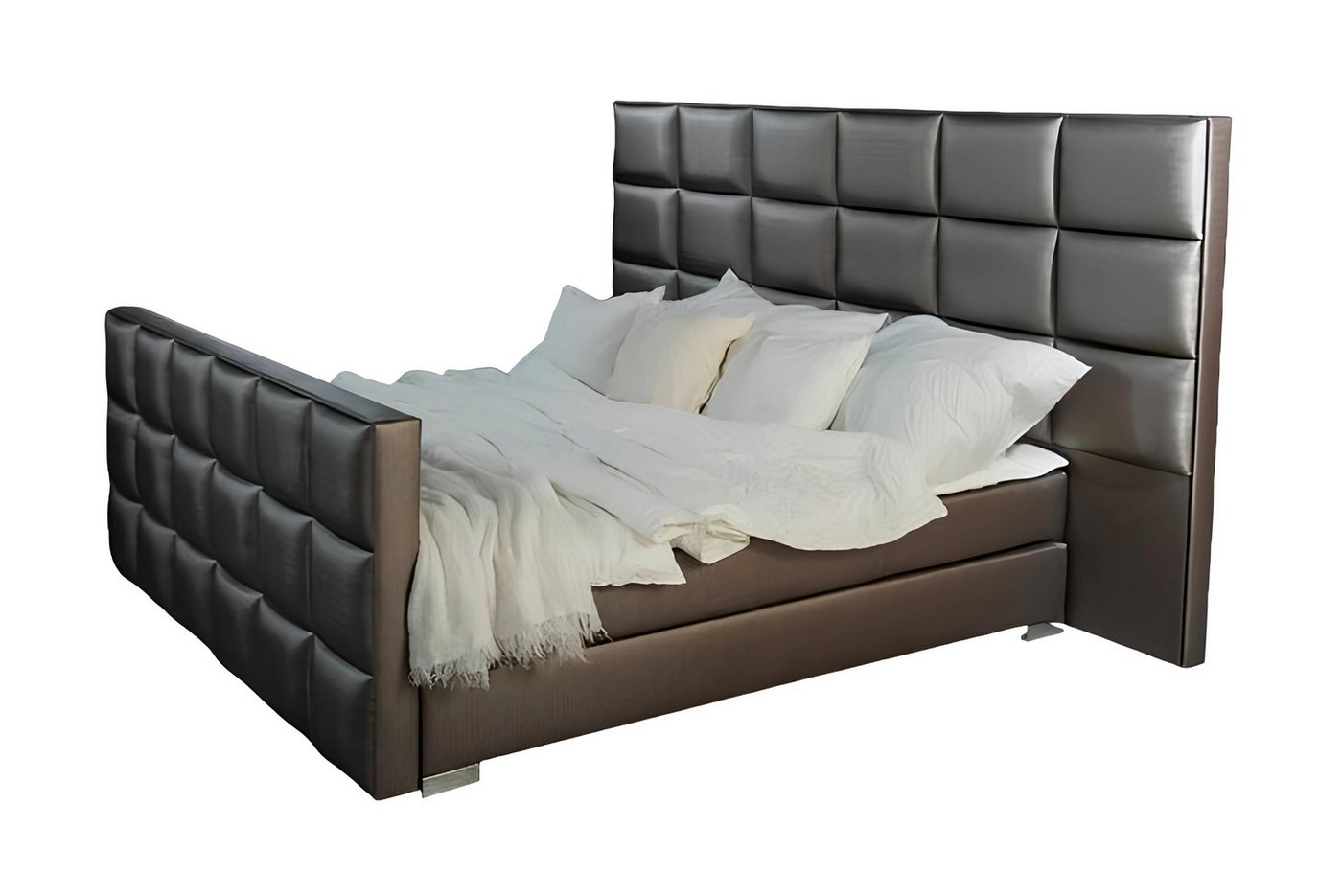 JVmoebel Bett Doppel Schlafzimmer Matratze Schwarz moderner Stil Möbel (1-tlg., Bett), Made in Europa von JVmoebel