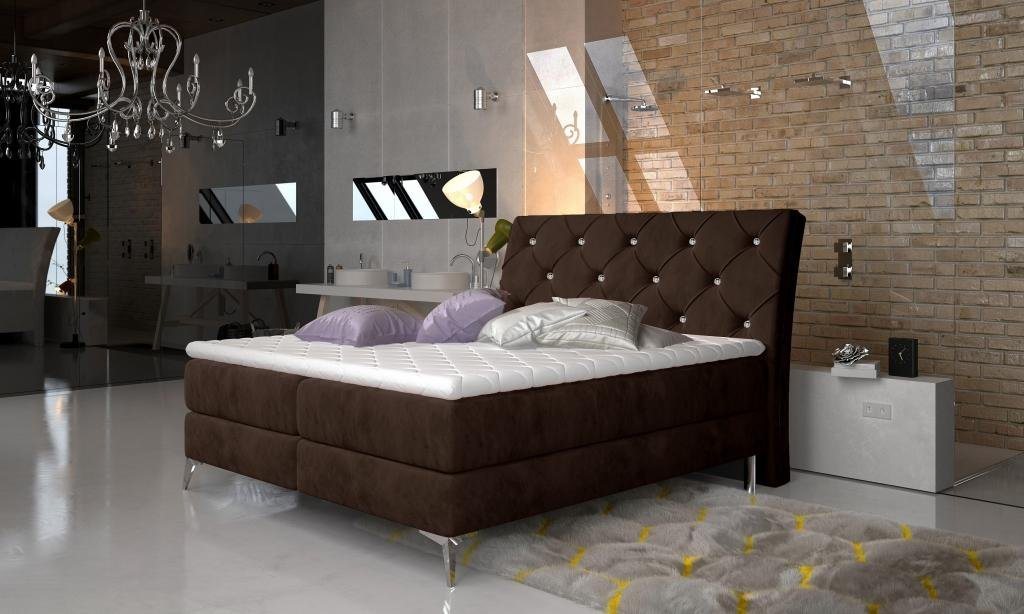 JVmoebel Bett Bett Textil Polster Doppel Design Barock Modern Stil von JVmoebel