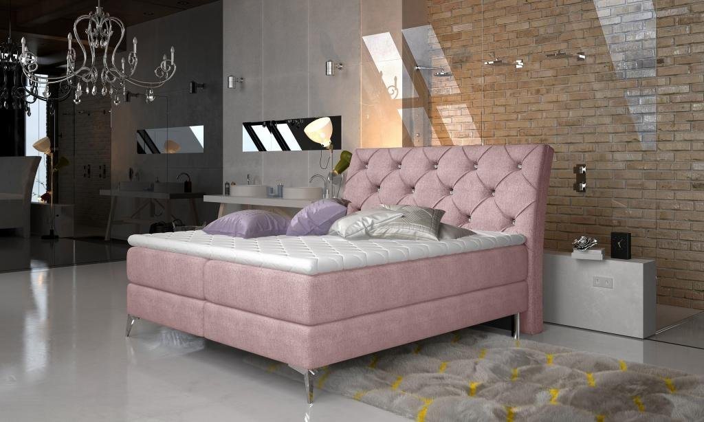 JVmoebel Bett Bett Textil Polster Doppel Design Barock Modern Stil von JVmoebel