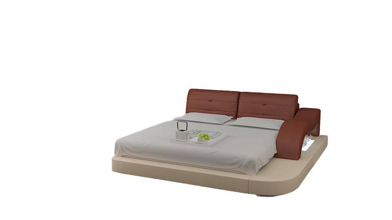 JVmoebel Bett Design Bett XXL Big Betten Hotel Polster 160x200 Multifunktion Regal (Bett "LB8802), Made in Europa von JVmoebel
