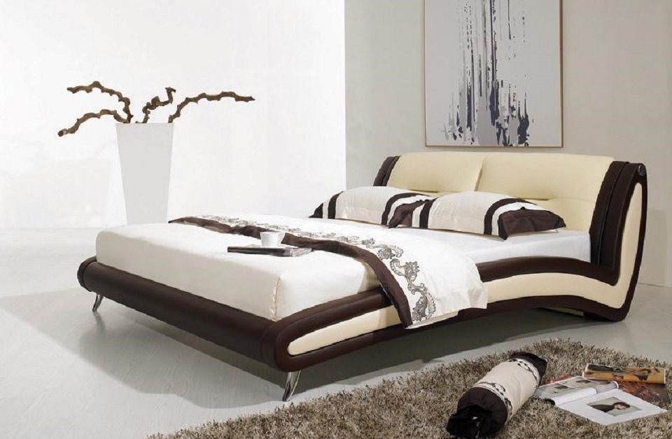 JVmoebel Bett Designer Bett Betten Doppelbett Polsterbett Schlafzimmer Neu von JVmoebel