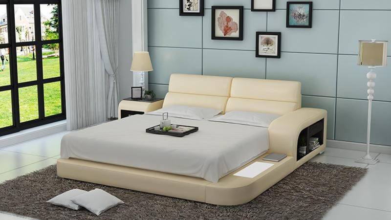 JVmoebel Bett Designer Bett Polsterbett Luxusbett Doppelbett Ehebett Betten (Bett LB8805), Made in Europa von JVmoebel