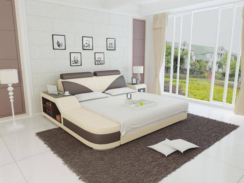 JVmoebel Bett Designer Bett Polsterbett Luxusbett Doppelbett Ehebett Betten (Bett LB8817), Made in Europa von JVmoebel