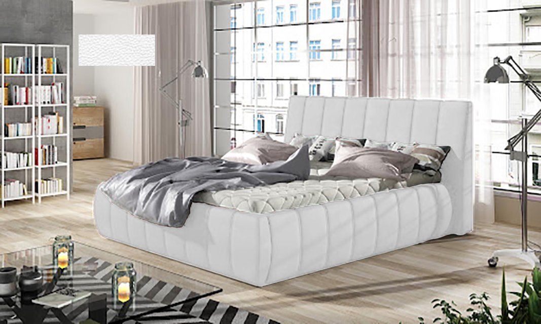 JVmoebel Bett Designer Schlafzimmer Betten Kunstleder Luxus Bett Bettkasten Sofort (Bett), Made in Europa von JVmoebel