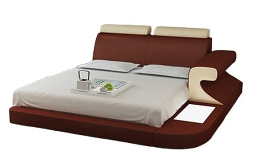 JVmoebel Bett Doppel Hotelbett Leder Polsterbett Wasserbett Komfort Betten (Bett), Made in Europa von JVmoebel