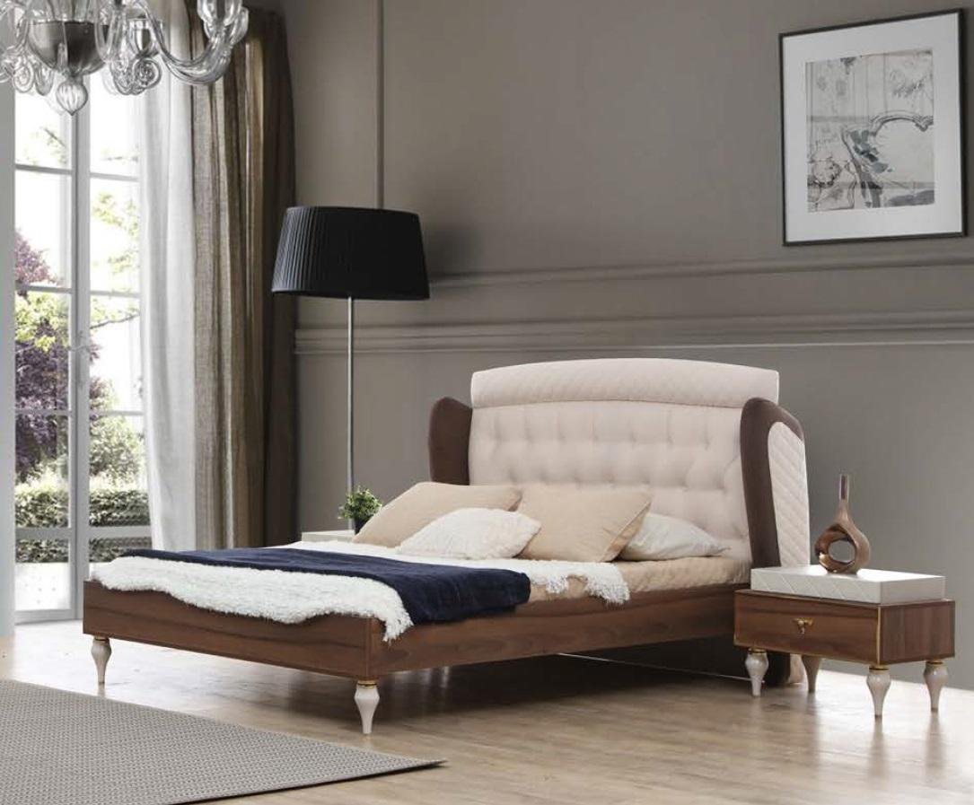 JVmoebel Bett Doppelbett Bett Luxus Betten Holz Bettrahmen Design Modern von JVmoebel