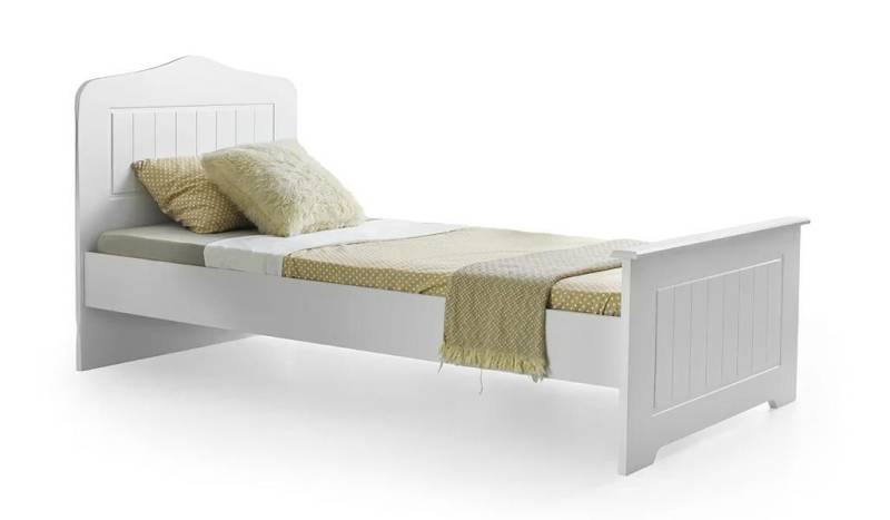 JVmoebel Kinderbett Einzelbett Weiß Holz Modernes Design für Kinderzimmer Komfort, Made in Europe JVmoebel Kinderbett Einzelbett Weiß Holz Modernes Design für Kinderzimmer Komfort, Made in Europe von JVmoebel