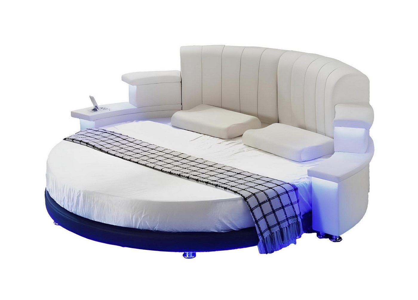 JVmoebel Rundbett Funktionsbett Bett All in One Doppelbett Schlafzimmer Betten Sofa (Bett), Made in Europa von JVmoebel