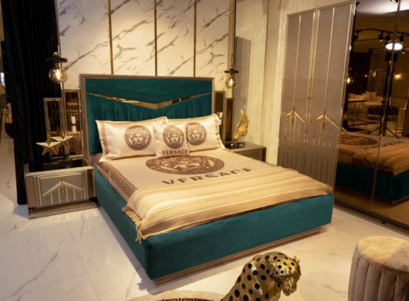 JVmoebel Bett Hochglanz Schlafzimmer Bett Doppelbett Betten Möbel Einrichtung, Made in Europa von JVmoebel
