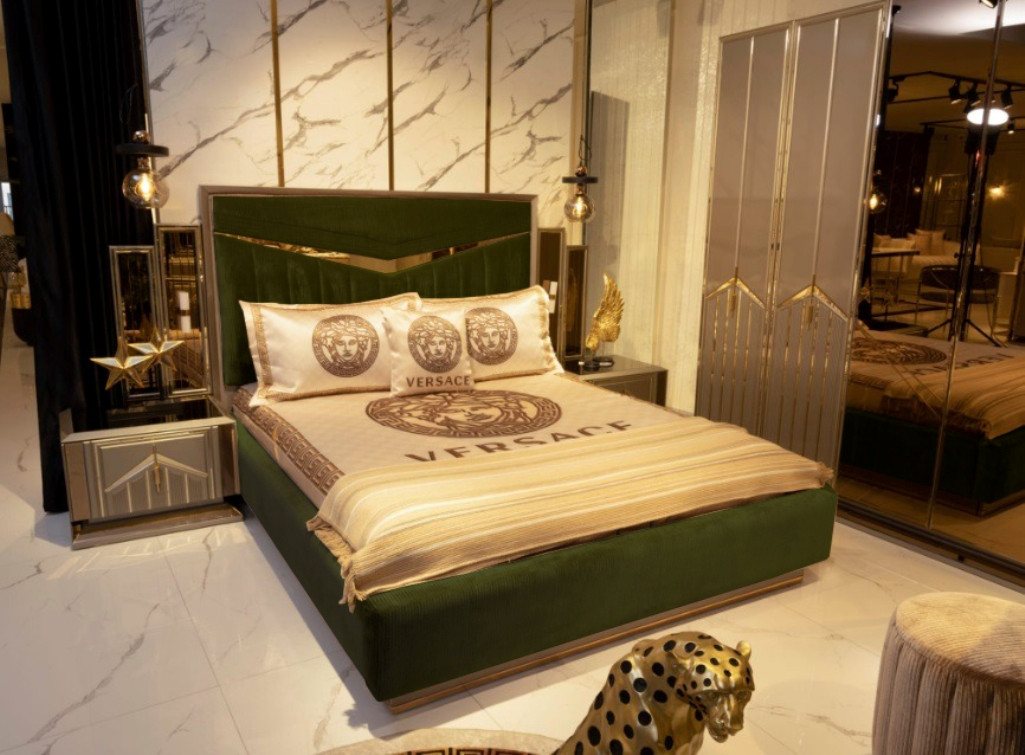 JVmoebel Bett Hochglanz Schlafzimmer Bett Doppelbett Betten Möbel Einrichtung, Made in Europa von JVmoebel