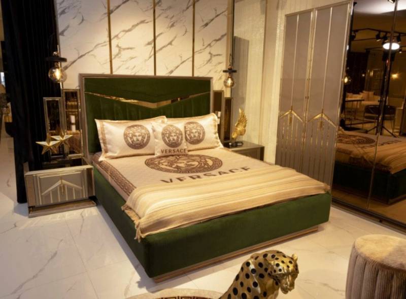 JVmoebel Bett Hochglanz Schlafzimmer Bett Doppelbett Betten Möbel Einrichtung, Made in Europa von JVmoebel