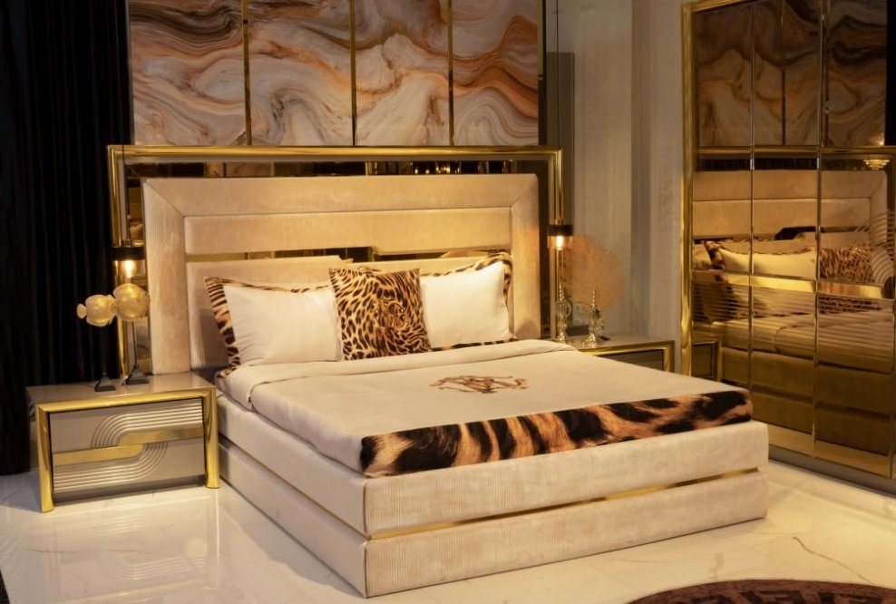 JVmoebel Bett Modern Bett Luxus Betten Barock Rokoko Möbel Hotel Textil Neu von JVmoebel
