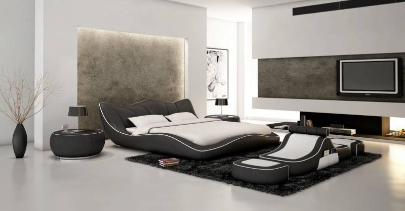 JVmoebel Bett Modernes Design Bett XXL Betten Luxus Stil DoppelLeder 180x200cm, Made in Europa JVmoebel Bett Modernes Design Bett XXL Betten Luxus Stil DoppelLeder 180x200cm, Made in Europa von JVmoebel