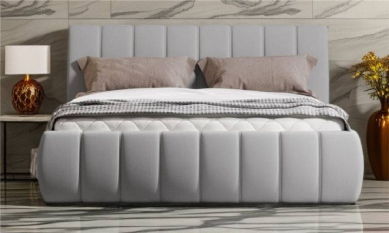 JVmoebel Polsterbett Modernes Polsterbett 180x200cm mit Bettkasten Luxus Design Sofort (Bett), Made in Europa von JVmoebel