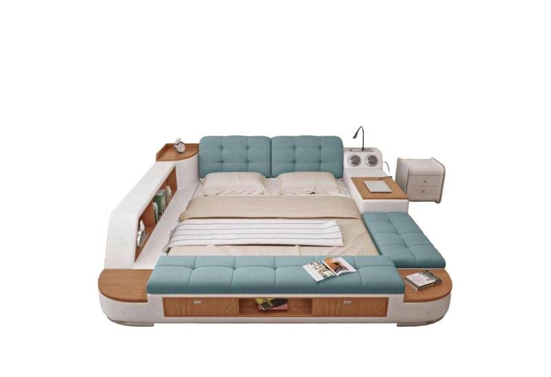 JVmoebel Multimediabett Polster Betten Moderne Hotel Multifunktion Neu Doppel Luxus, Made in Europa JVmoebel Multimediabett Polster Betten Moderne Hotel Multifunktion Neu Doppel Luxus, Made in Europa von JVmoebel