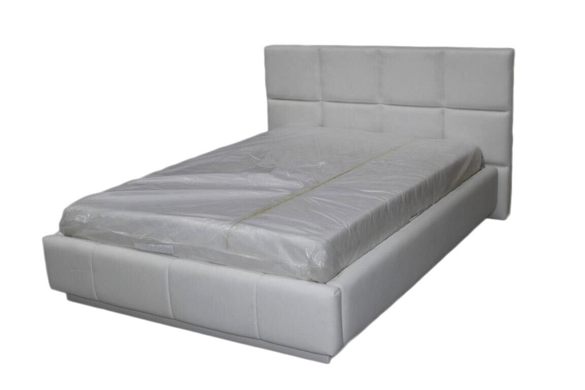 JVmoebel Bett Polsterbett Betten Bett Weiß Polster Luxus Design 140x200 Sofort von JVmoebel