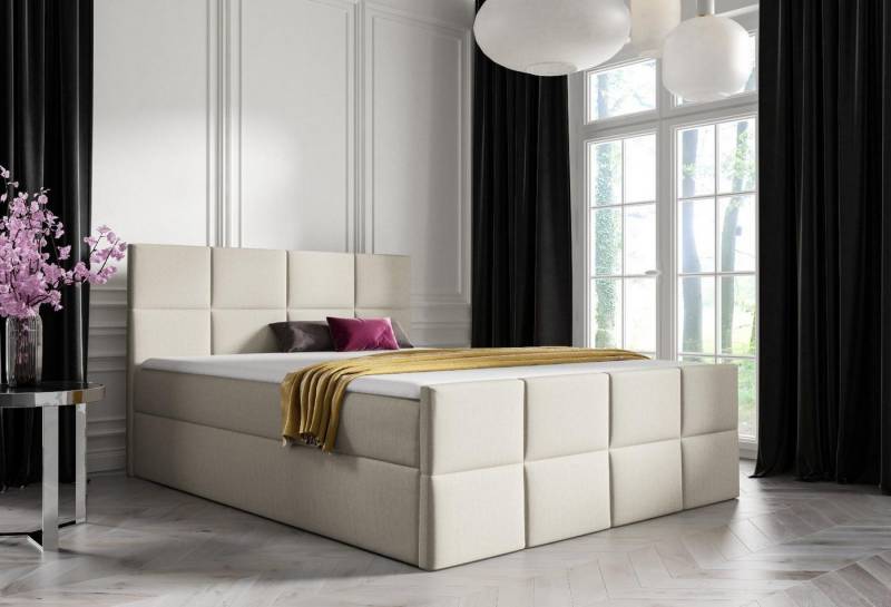 JVmoebel Polsterbett Polsterbett mit Bettkasten in Weiß für das Schlafzimmer, Made in Europa JVmoebel Polsterbett Polsterbett mit Bettkasten in Weiß für das Schlafzimmer, Made in Europa von JVmoebel