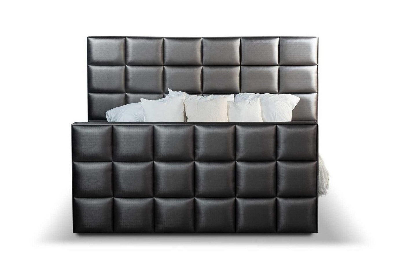 JVmoebel Bett Schlafzimmer Betten Kunstleder Luxus Bett Boxspringbett 180 x 200 cm (1-tlg., 1x Bett), Made in Europa von JVmoebel