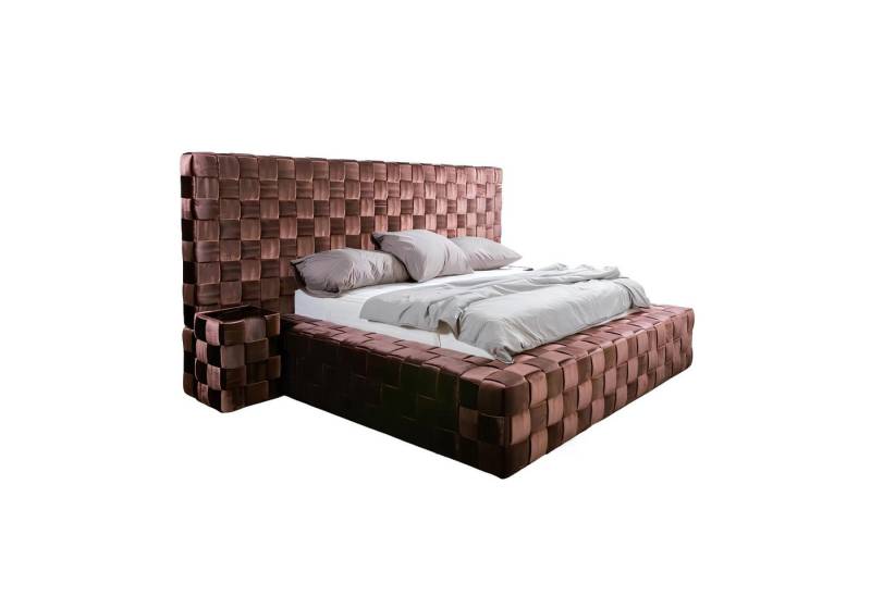 JVmoebel Bett Schlafzimmer Doppelbett Bett 180cm Matratze Braun moderner Stil Holz (1-tlg., Bett), Made in Europa von JVmoebel