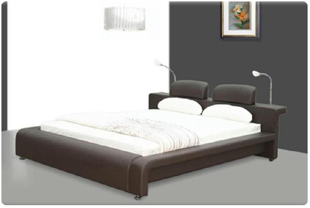 JVmoebel Bett Wasserbett Betten Komplett Lederbett Polsterbett mit Matratze Neu (Wasserbett Bett Betten - LILLI), Made in Europa von JVmoebel