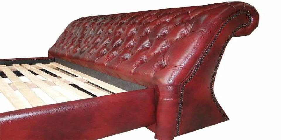 JVmoebel, Wasserbett Chesterfield Lederbett Bett Wasser Polster Doppel Wasserbett, (1-tlg., Bett), Made in Europa von JVmoebel