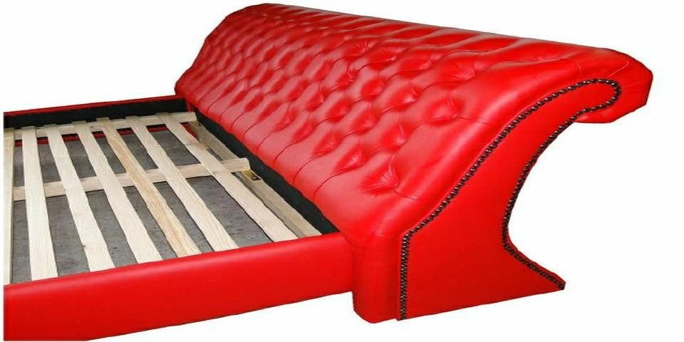 JVmoebel, Wasserbett Chesterfield Lederbett Bett Wasser Polster Doppel Wasserbett, (1-tlg., Bett), Made in Europa von JVmoebel