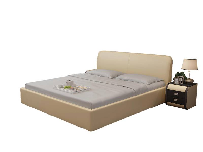 JVmoebel Bett Wasserbett Hotel Doppelbett Betten Mit USB Komplett Lederbett (Wasserbett LB8836), Made in Europa von JVmoebel