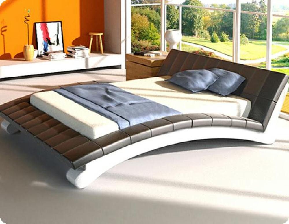 JVmoebel Bett Wasserbett Komplett Lederbett Polsterbett mit Matratze Neu IRINA Bett (Wasserbett Bett Betten - IRINA), Made in Europa von JVmoebel
