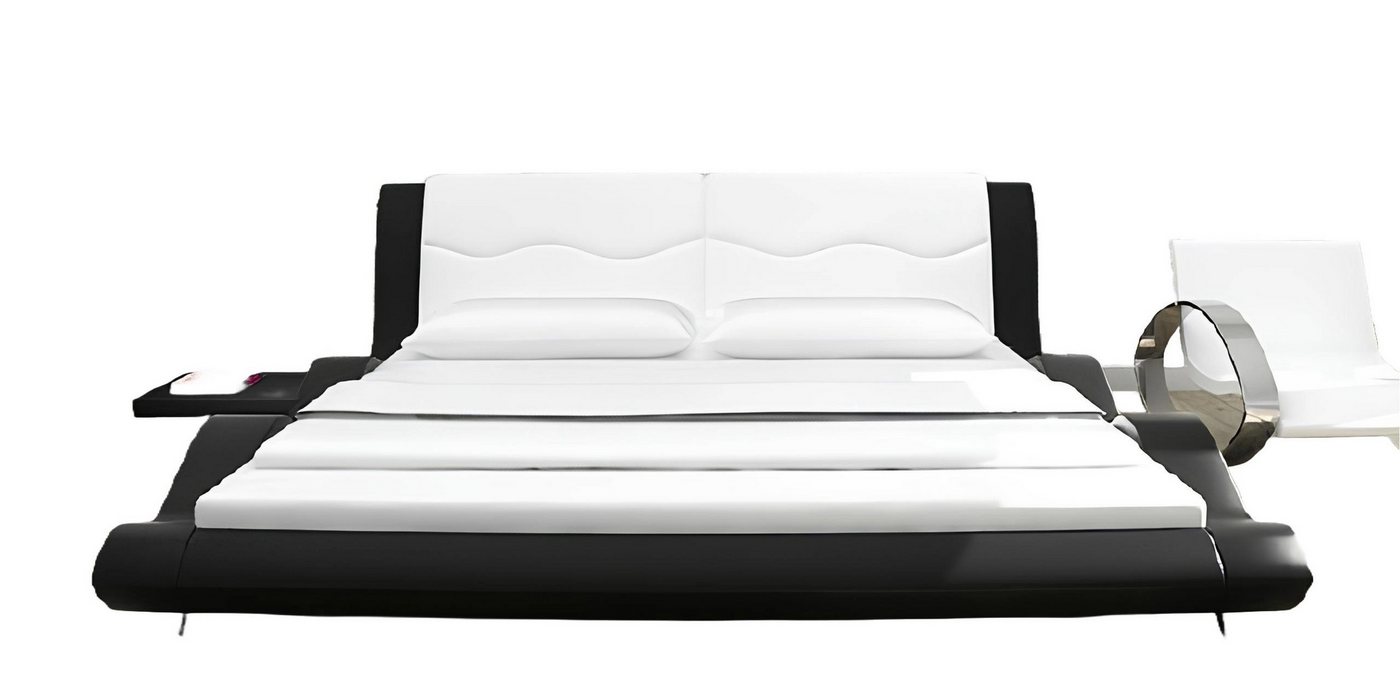 JVmoebel Bett Wasserbett Komplett Lederbett Polsterbett mit Matratze Neu MORSKIE (Wasserbett Bett Betten - MORSKIE), Made in Europa von JVmoebel