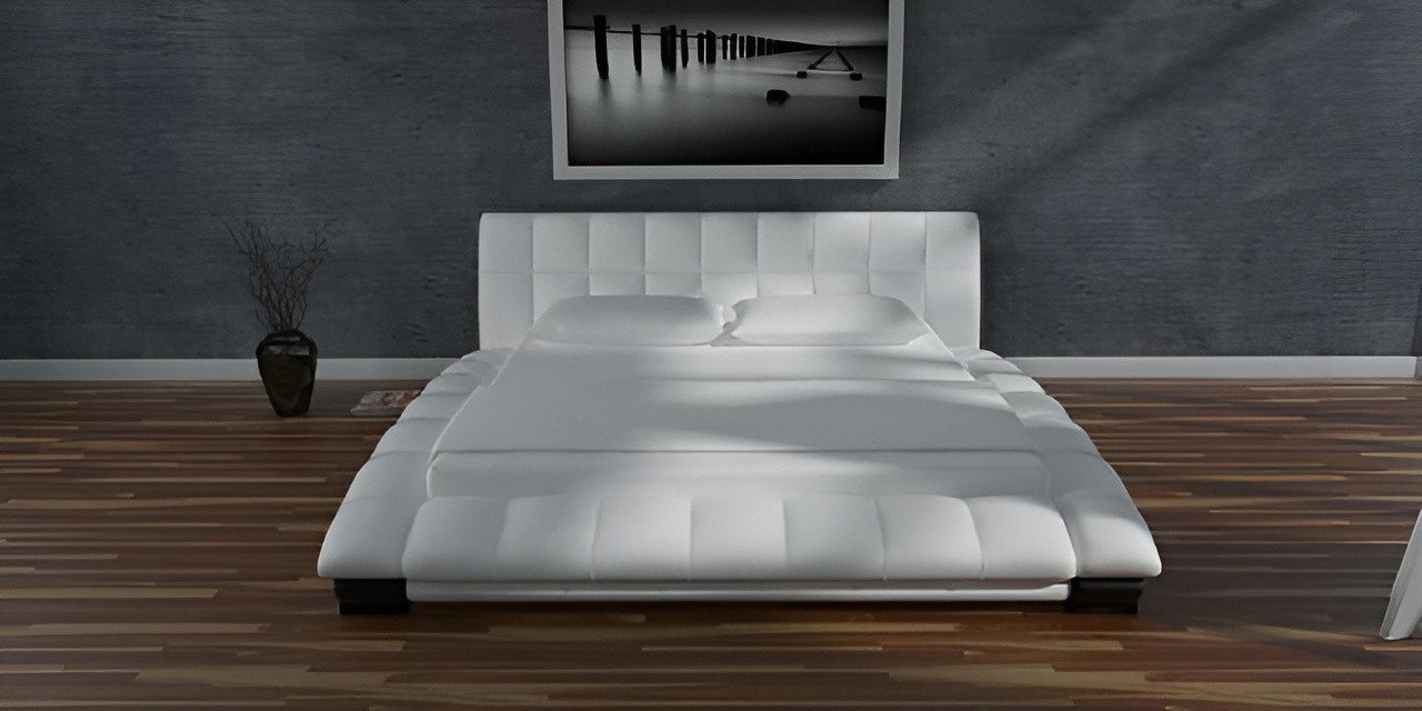 JVmoebel, Wasserbett Wasserbett Komplett Lederbett Polsterbett mit Matratze Neu SANTANA, (Wasserbett Bett Betten - SANTANA (Mirage), Made in Europa von JVmoebel
