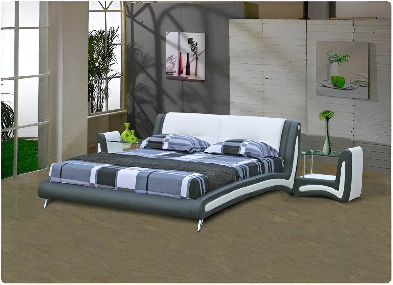 JVmoebel Bett Wasserbett Lederbett Polsterbett mit Matratze Neu LERA Bett Betten (Wasserbett Bett Betten - LERA), Made in Europa von JVmoebel