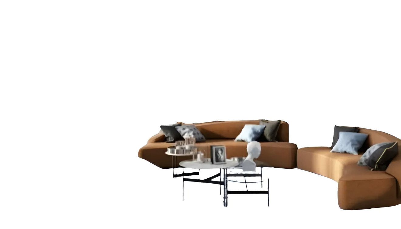 JVmoebel Big-Sofa, Sofa Ecksofa Sitz rund Eck Sofas Stoff Wohnzimmer Design Couchen von JVmoebel