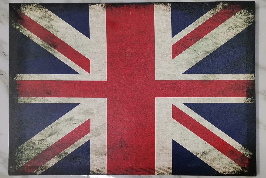 JVmoebel Bild Kunstdruck Großbritannien Flagge Dekorative Malerei SOFORT, (1 St), Made in Europa von JVmoebel