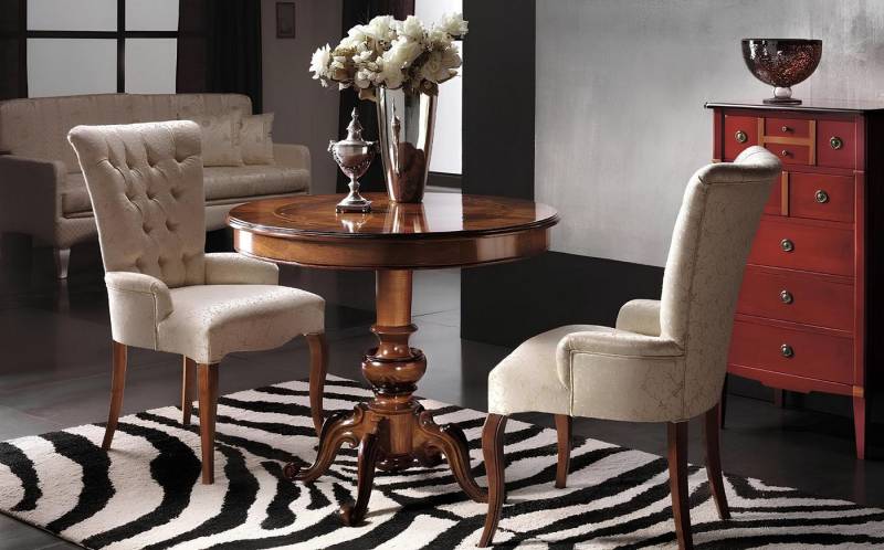 JVmoebel Bistrotisch Moderner Rundtisch aus Holz für das Wohnzimmermöbel (Runder Tisch), Made in Europa von JVmoebel