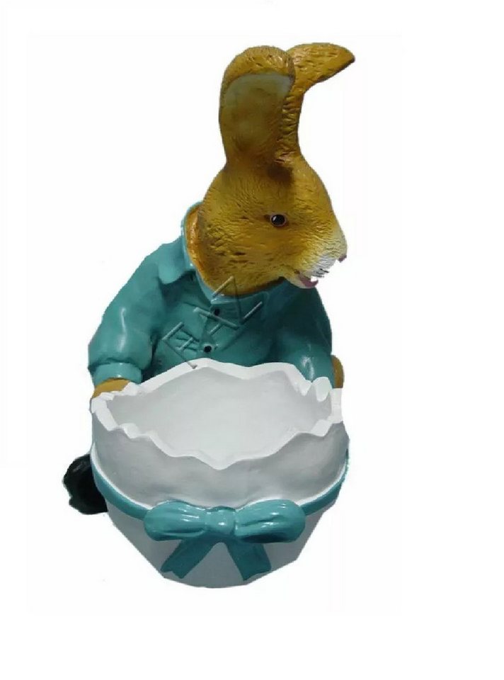 JVmoebel Blumentopf Oster Hase Blumentopf Vase Deko Figur Statue für Zuhause (1 St., Skulptur), Made in Europa von JVmoebel