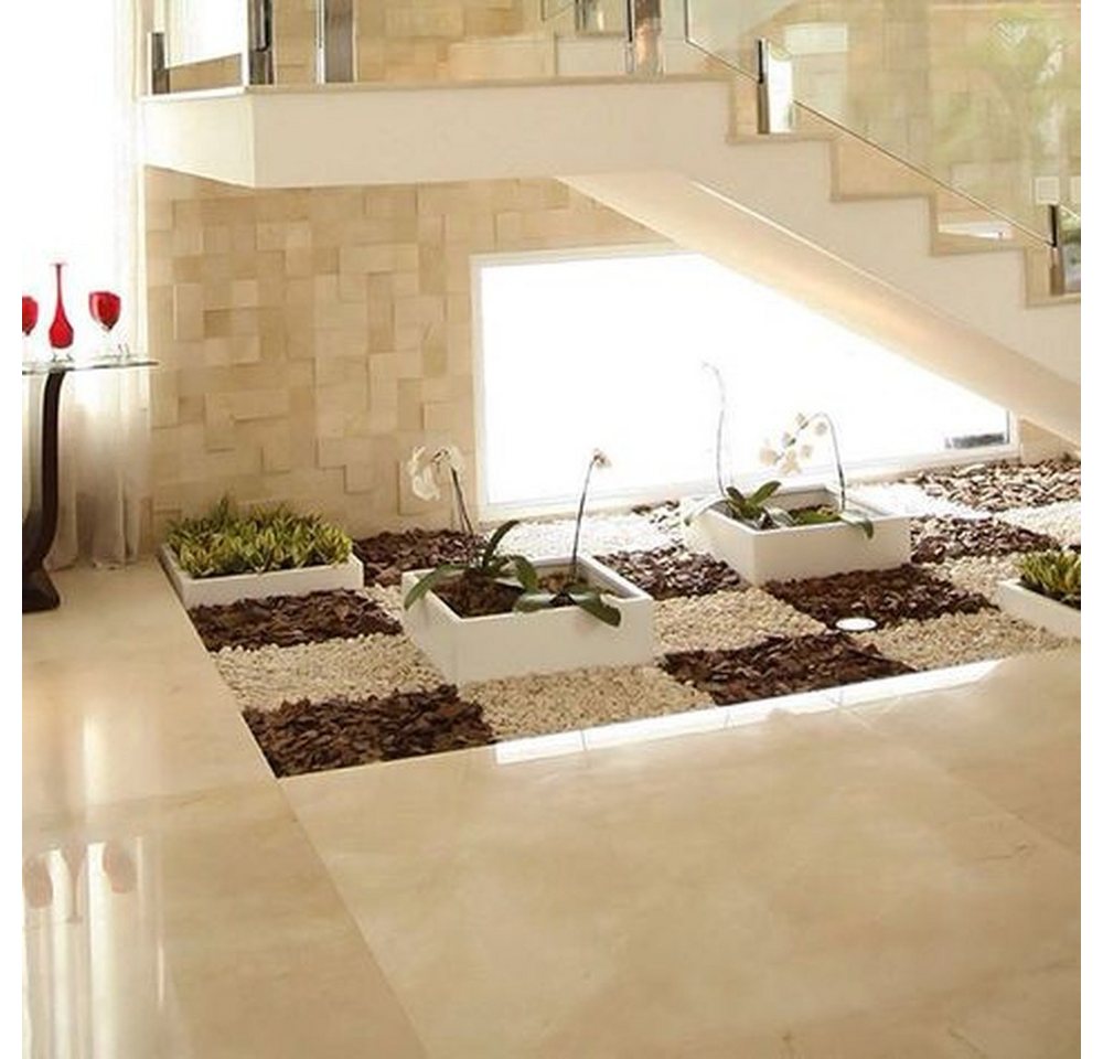 JVmoebel Bodenfliese Crema Marmor Fliese in Beige für Wand und Bodenbelag, Beige, Made in Europa von JVmoebel