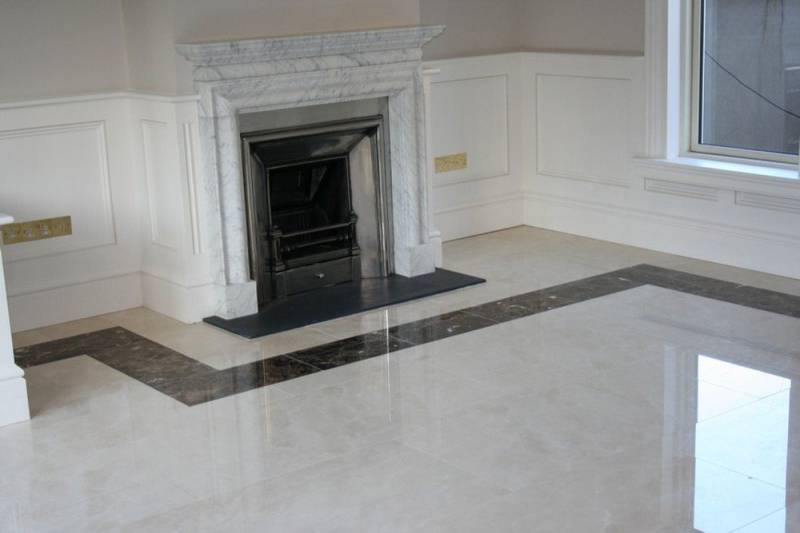 JVmoebel Bodenfliese Natursteinfliesen in Crema Weiß für Böden und Wände 10m², Weiß, Made in Europa von JVmoebel