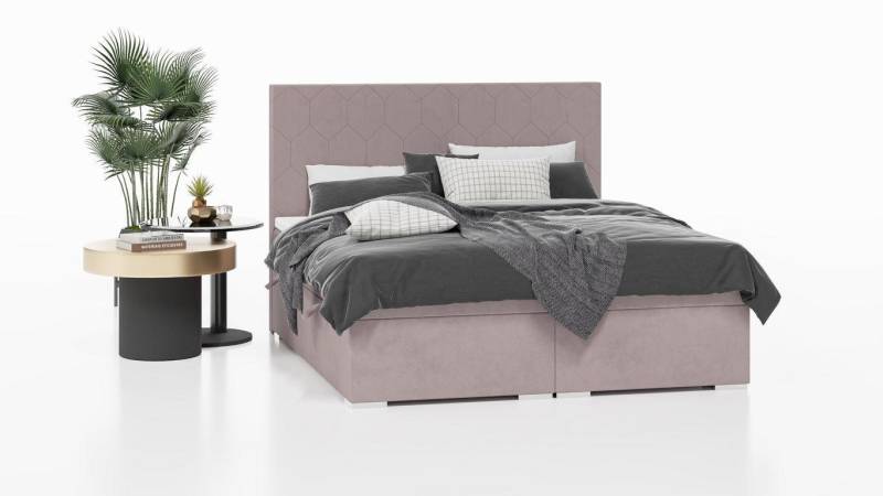 JVmoebel Boxspringbett Bett Design Doppelbett Schlafzimmer Textil Möbel Luxus Boxspringbett, Made in Europa von JVmoebel