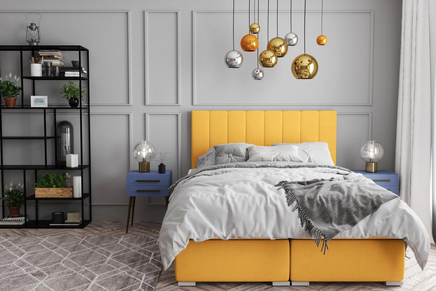 JVmoebel Boxspringbett Boxspring Doppelbett mit Matratze und Topper, komplett ausgestattet, Made in Europa JVmoebel Boxspringbett Boxspring Doppelbett mit Matratze und Topper, komplett ausgestattet, Made in Europa von JVmoebel