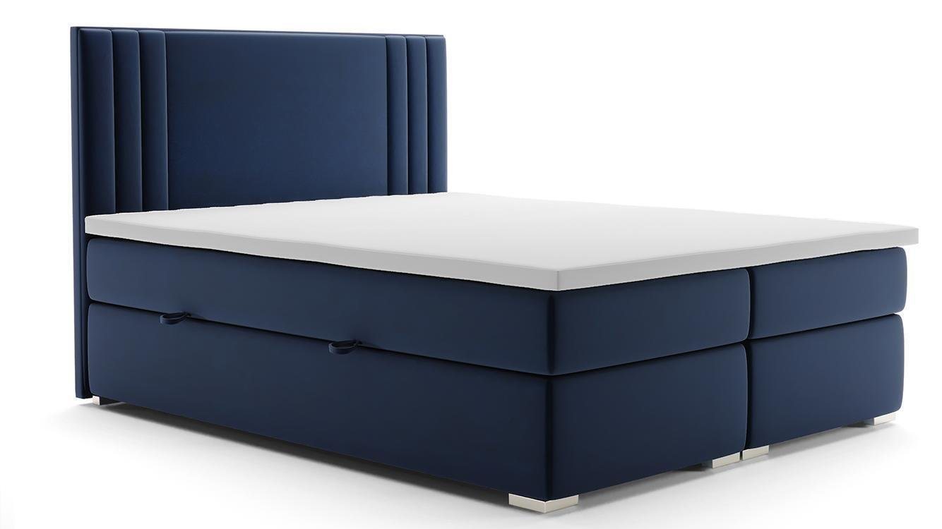 JVmoebel Boxspringbett Doppelbett Polster Schlafzimmer Bett Modern Polsterbett Boxspringbett, Made in Europa von JVmoebel