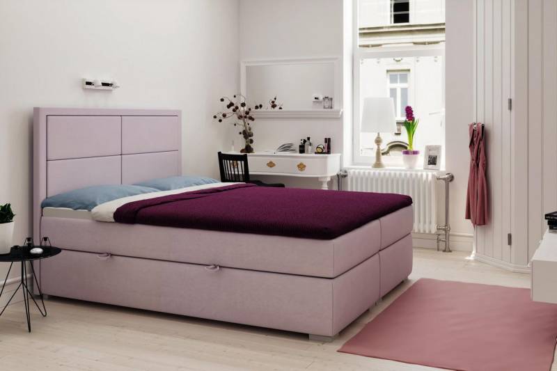 JVmoebel Boxspringbett Luxuriöses Boxspringbett mit Matratze und Topper für Doppelbetten, Made in Europa JVmoebel Boxspringbett Luxuriöses Boxspringbett mit Matratze und Topper für Doppelbetten, Made in Europa von JVmoebel
