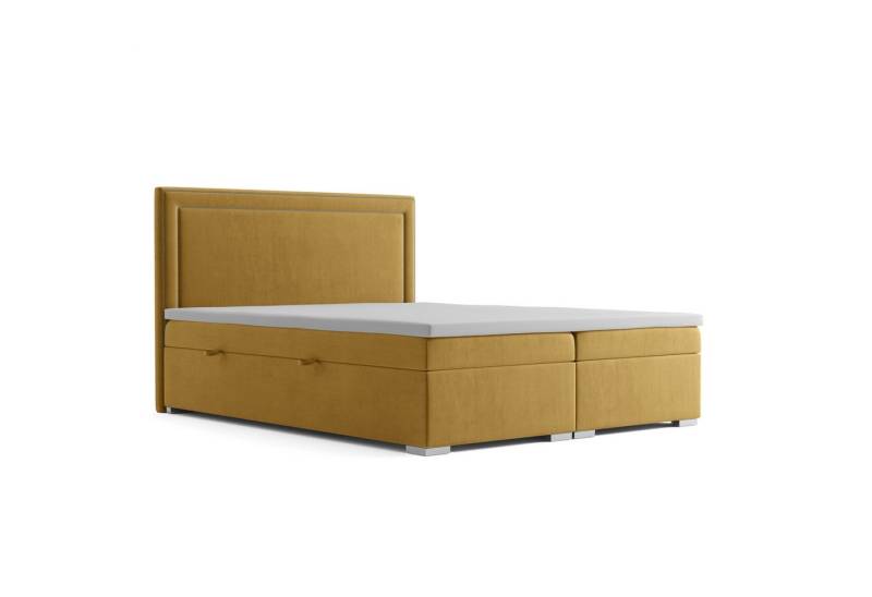 JVmoebel Boxspringbett Luxuriöses Boxspringbett mit Polsterung und Stauraum, Made in Europa JVmoebel Boxspringbett Luxuriöses Boxspringbett mit Polsterung und Stauraum, Made in Europa von JVmoebel