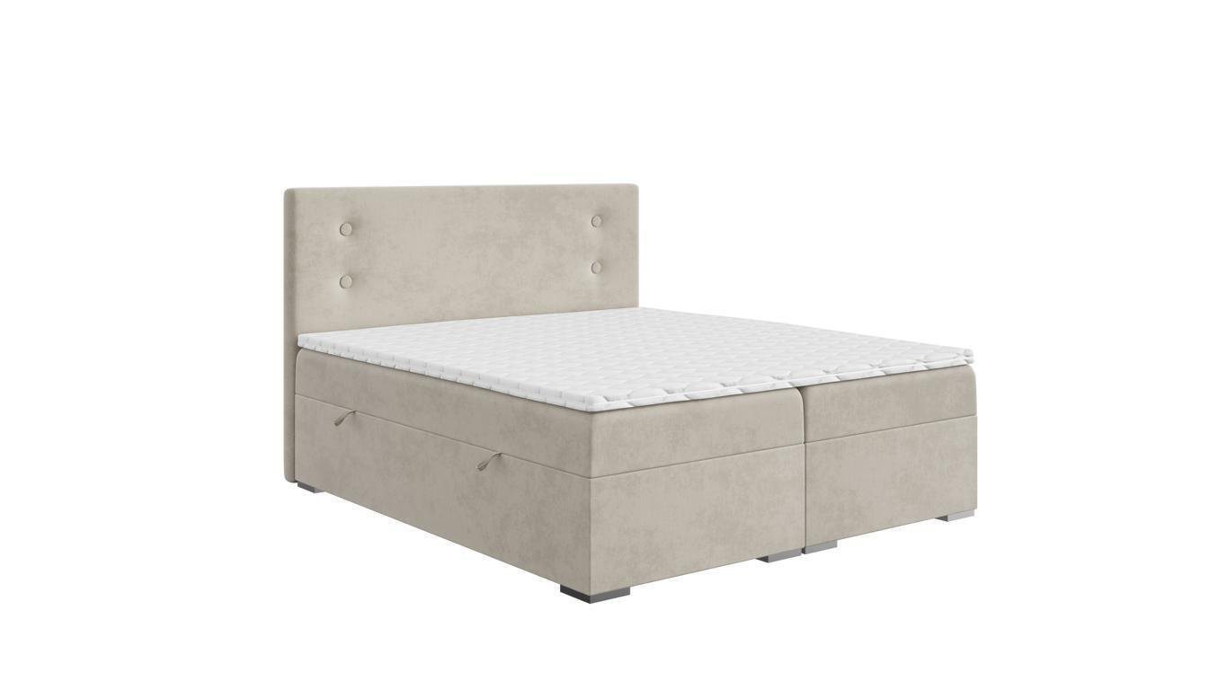 JVmoebel Boxspringbett Schlafzimmer Bett Polster Modern Design Luxus Doppelbett Boxspringbett, Made in Europa von JVmoebel