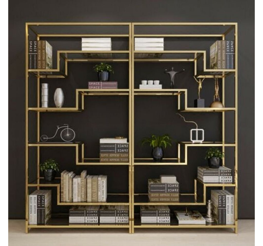 JVmoebel Bücherregal Design Luxus Regal Wand Schrank Vitrine Regale Wohnzimmer, Made in Europe von JVmoebel