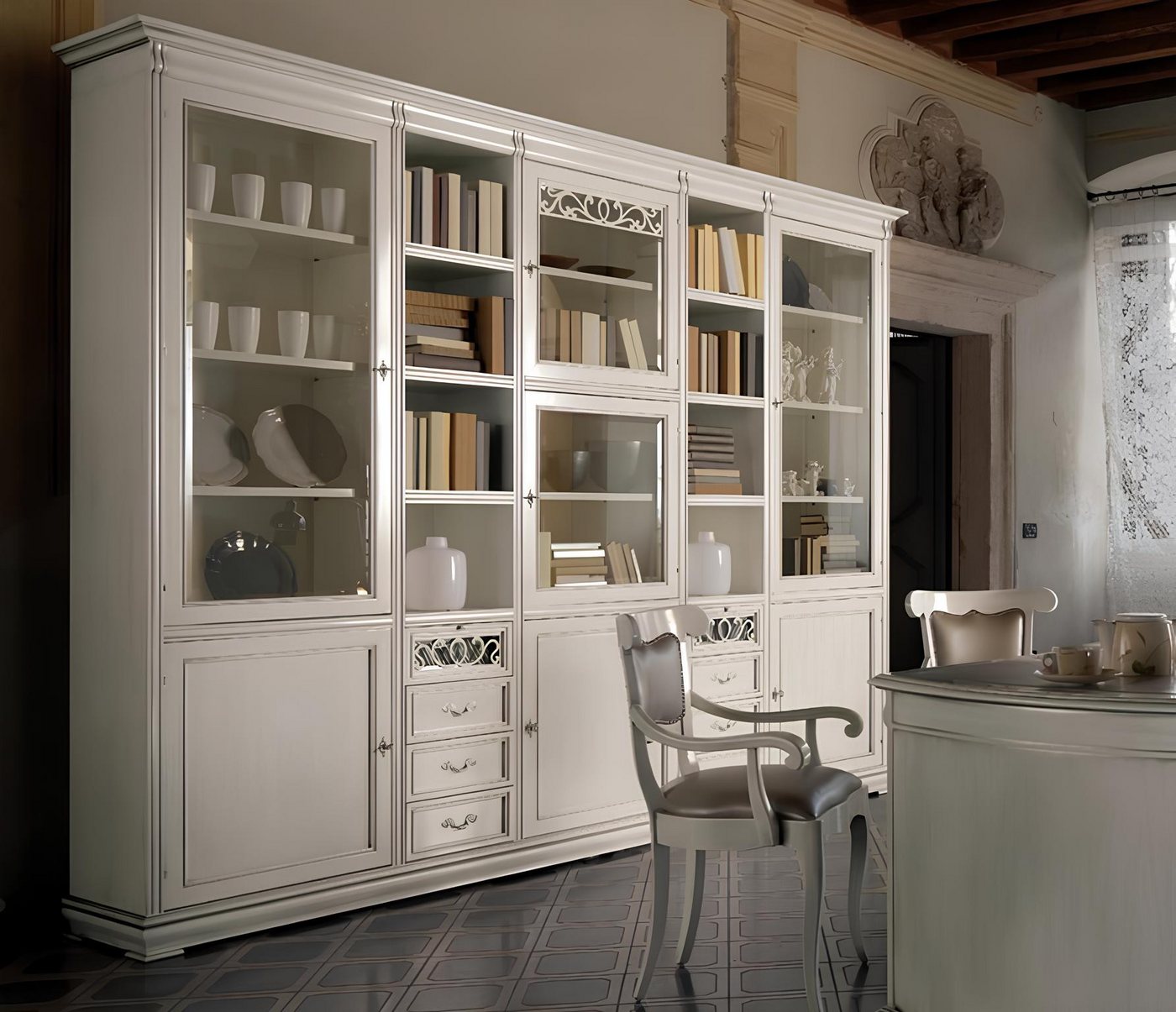 JVmoebel Aktenschrank Arbeitszimmer Möbel Büro Bücherregal Holz mit Schubladen Design Made in Italy JVmoebel Aktenschrank Arbeitszimmer Möbel Büro Bücherregal Holz mit Schubladen Design Made in Italy von JVmoebel