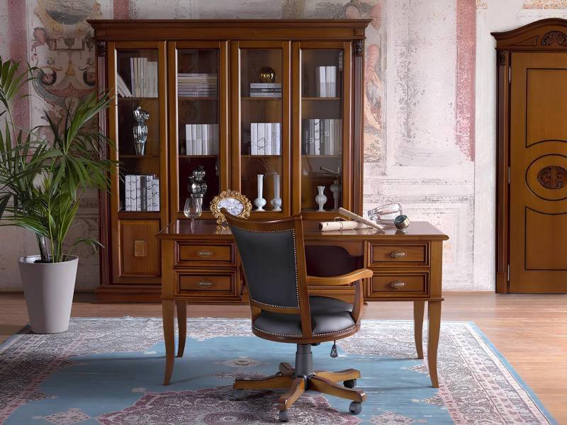 JVmoebel Büromöbel-Set Barockes Büromöbelset mit Chefsessel, 2-teiliges Set neu, Made in Europa JVmoebel Büromöbel-Set Barockes Büromöbelset mit Chefsessel, 2-teiliges Set neu, Made in Europa von JVmoebel