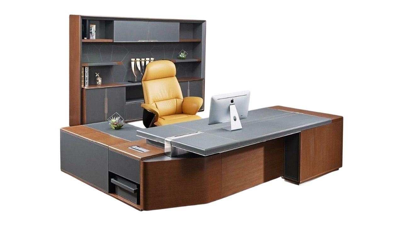 JVmoebel Büromöbel-Set Möbel 2-tlg Büro Set Schreibtisch Schrank Einrichtung Chef Tisch, Made in Europa JVmoebel Büromöbel-Set Möbel 2-tlg Büro Set Schreibtisch Schrank Einrichtung Chef Tisch, Made in Europa von JVmoebel