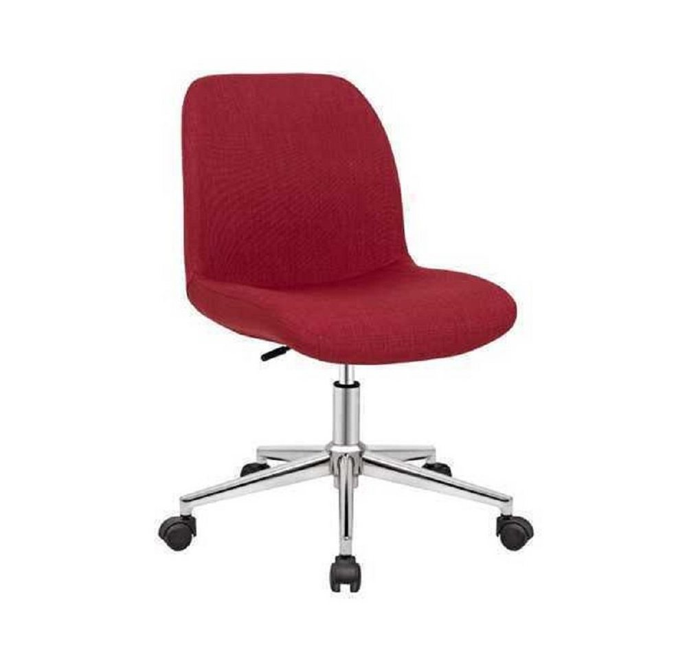 JVmoebel Bürostuhl Büro Sessel Rot Luxus Stuhl Bürostuhl Chef Neu Textil Designer Sessel (1 St), Made in Europa von JVmoebel