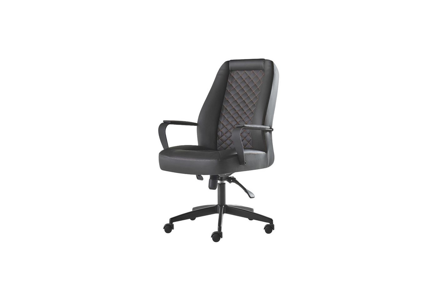JVmoebel Bürostuhl Chefessel Arbeitszimmer Bürostuhl Schwarz Mit Rollen Modern Leder Holz, Made in Europa JVmoebel Bürostuhl Chefessel Arbeitszimmer Bürostuhl Schwarz Mit Rollen Modern Leder Holz, Made in Europa von JVmoebel