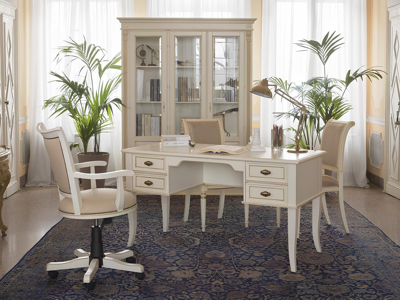 JVmoebel Bürostuhl Drehstuhl aus Leder - Moderner Bürosessel für Ihr Büro, Made in Europa von JVmoebel